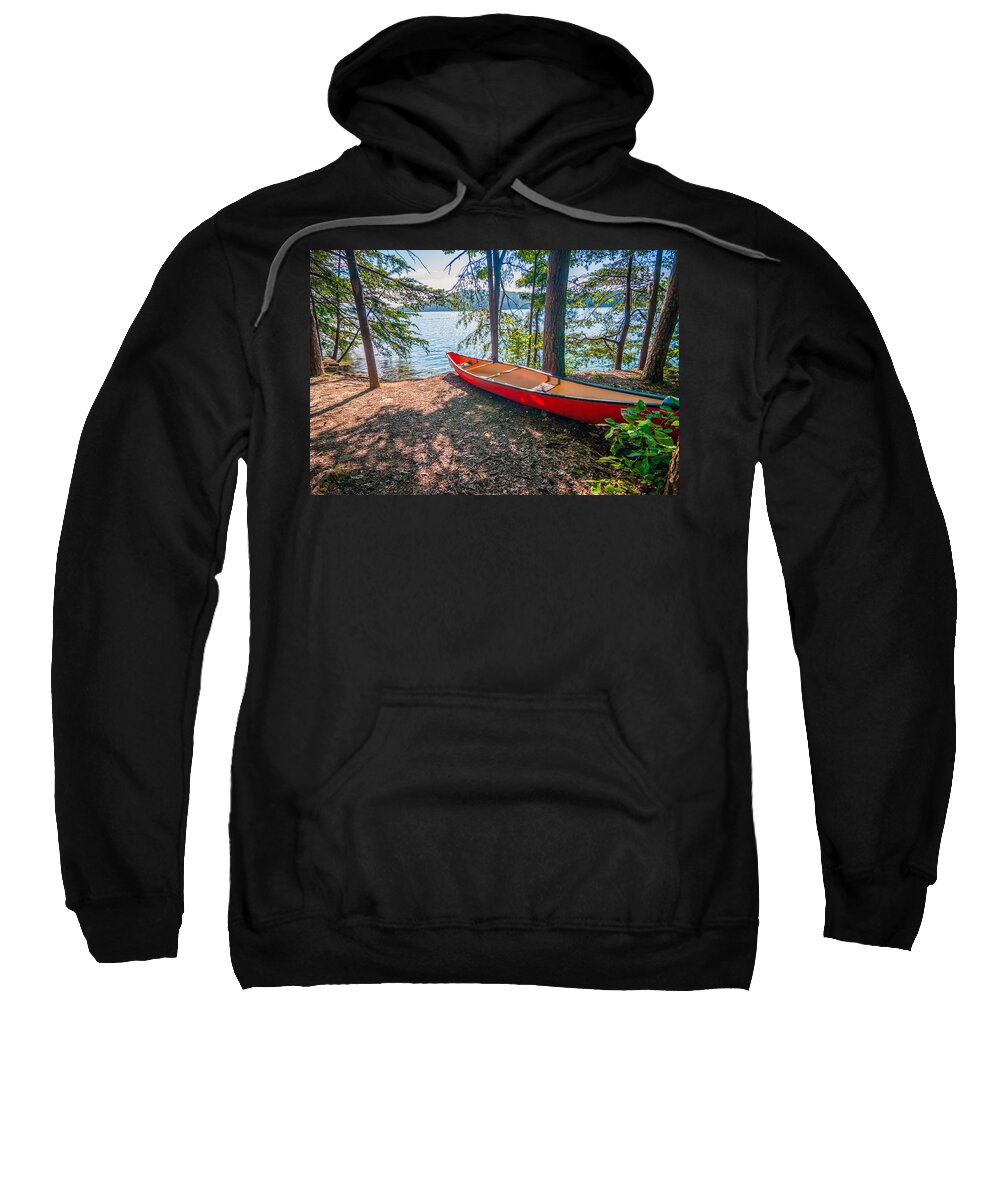Activity Sweatshirt featuring the photograph Kayak By The Water by Alex Grichenko