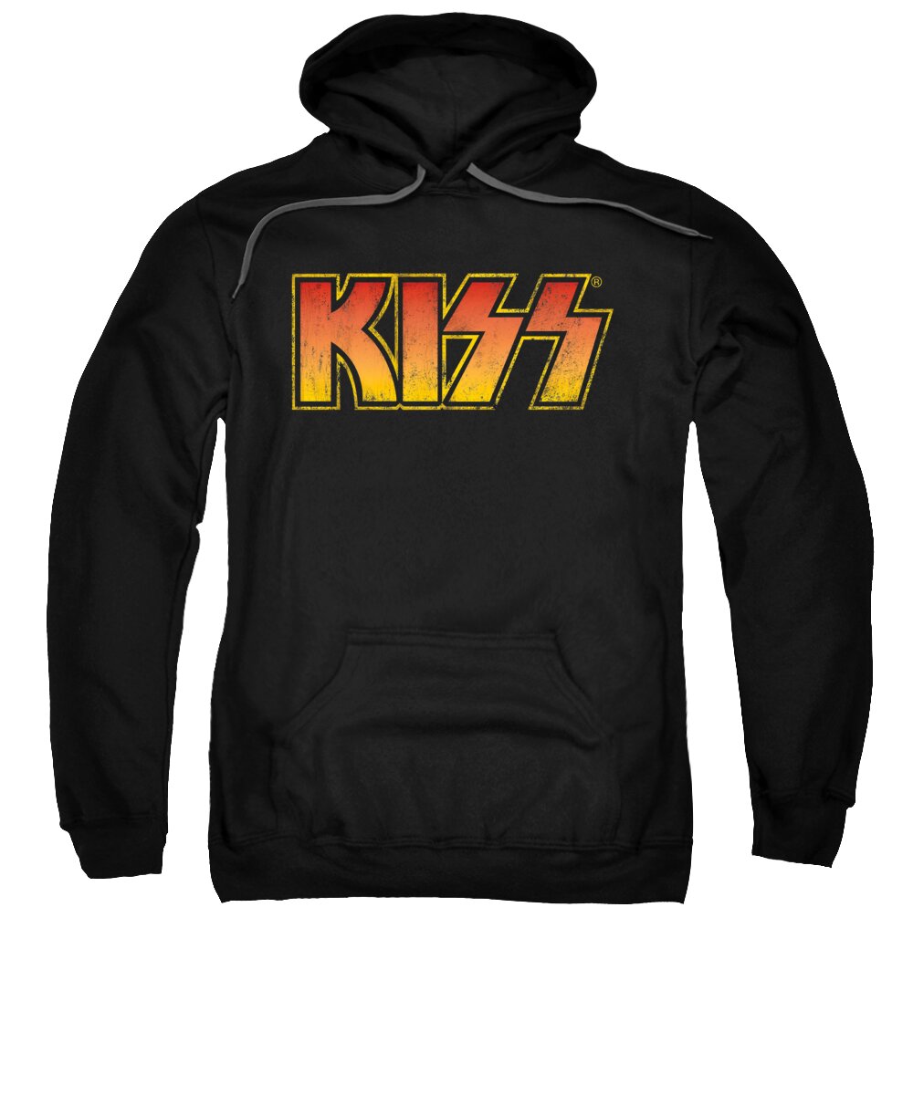 Music Sweatshirt featuring the digital art Kiss - Classic by Brand A