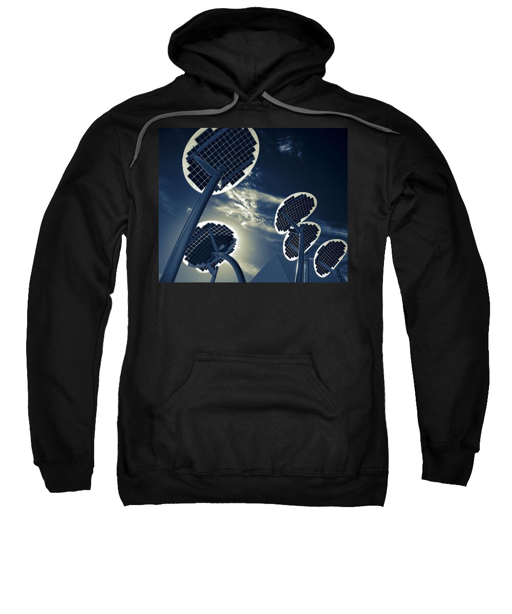 Solar Collectors Sweatshirt featuring the photograph Kiss The Sky by Wayne Sherriff