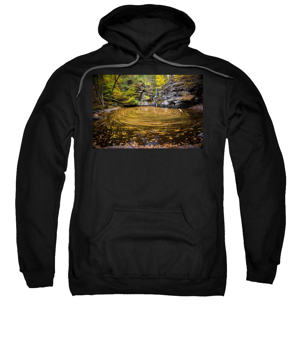 Vortex Sweatshirt featuring the photograph Leaves in Time by Mark Rogers