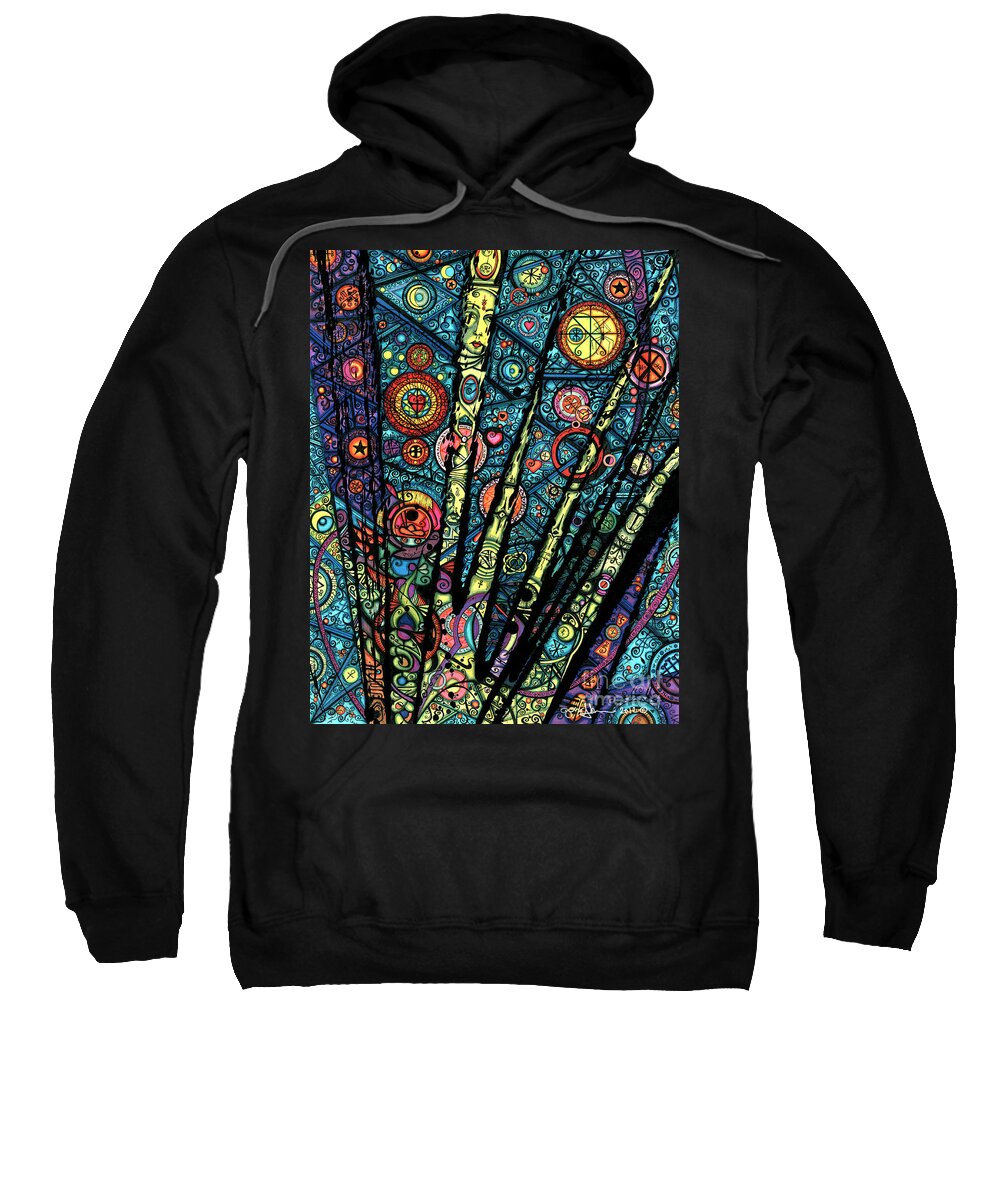 Letting Sweatshirt featuring the drawing Letting Go of Past Love by Joey Gonzalez