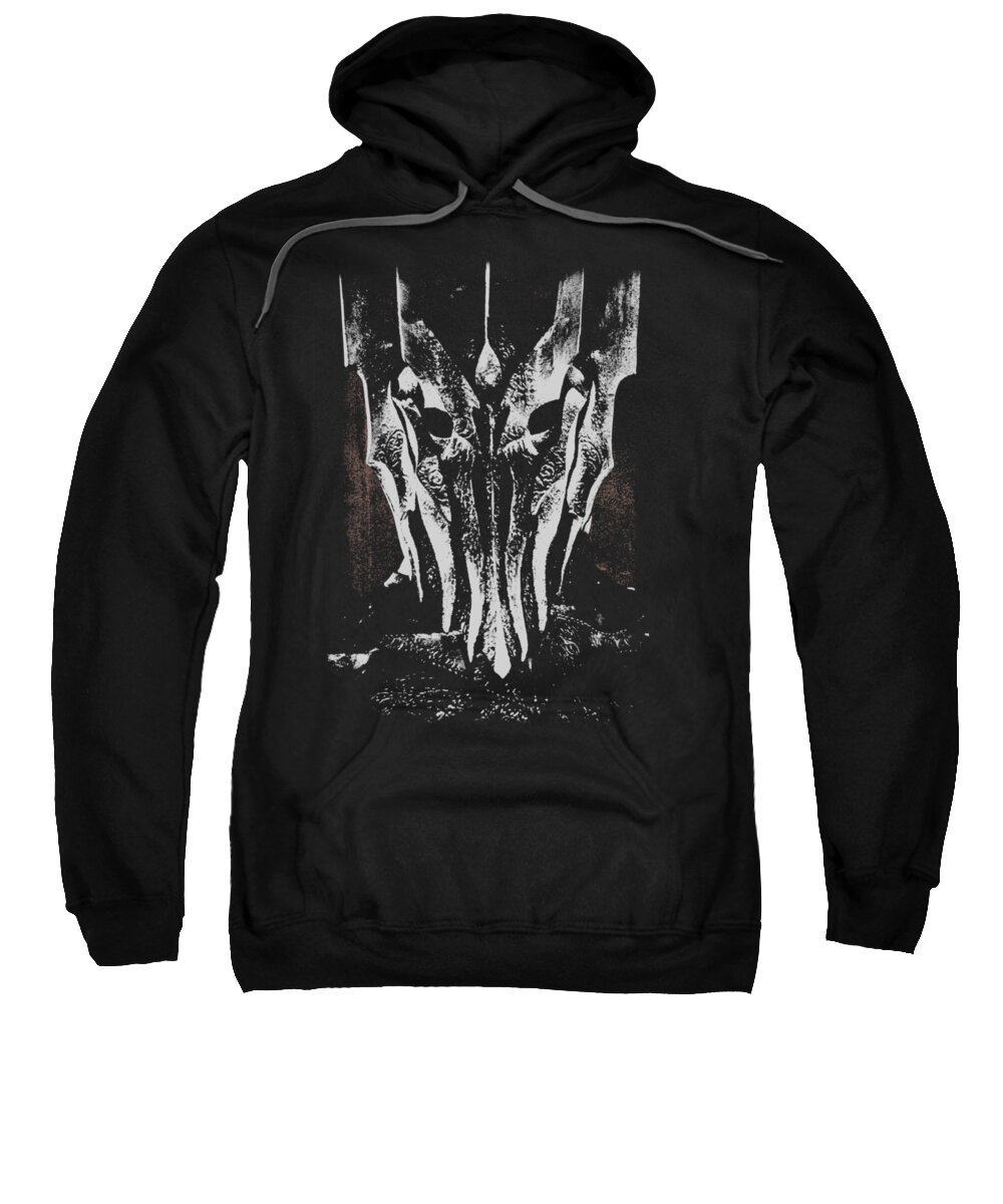  Sweatshirt featuring the digital art Lor - Big Sauron Head by Brand A