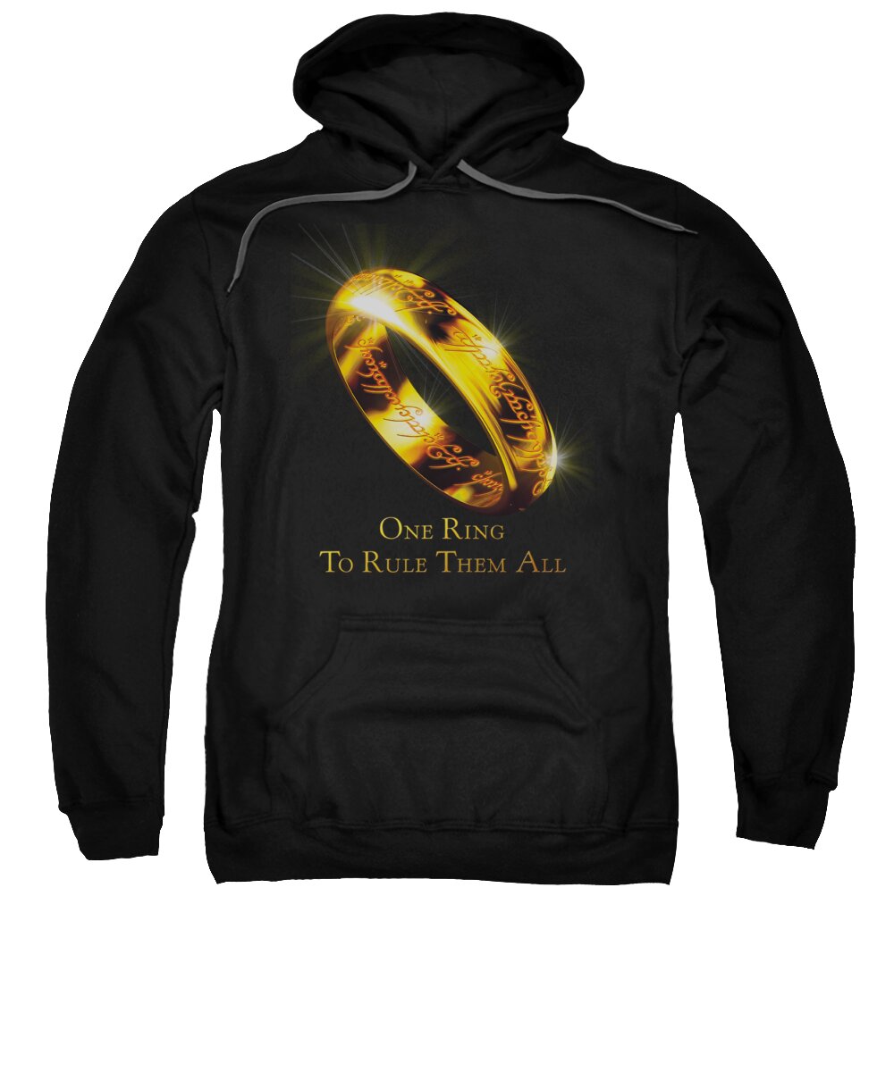  Sweatshirt featuring the digital art Lor - One Ring by Brand A