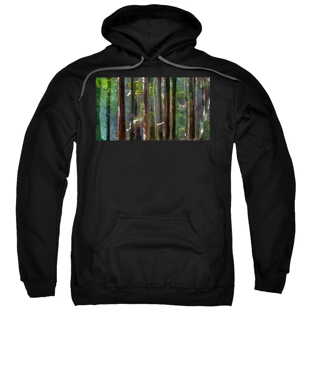 Trees Sweatshirt featuring the photograph Magic forest by Suzy Norris