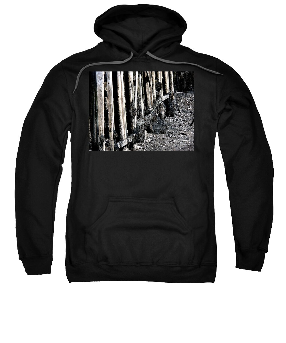 State Of Maine Sweatshirt featuring the photograph Maine Pier by HEVi FineArt