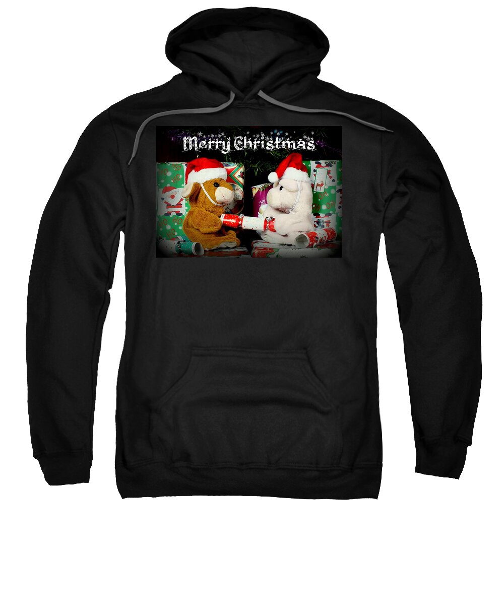 Christmas Sweatshirt featuring the photograph Merry Christmas by Piggy      