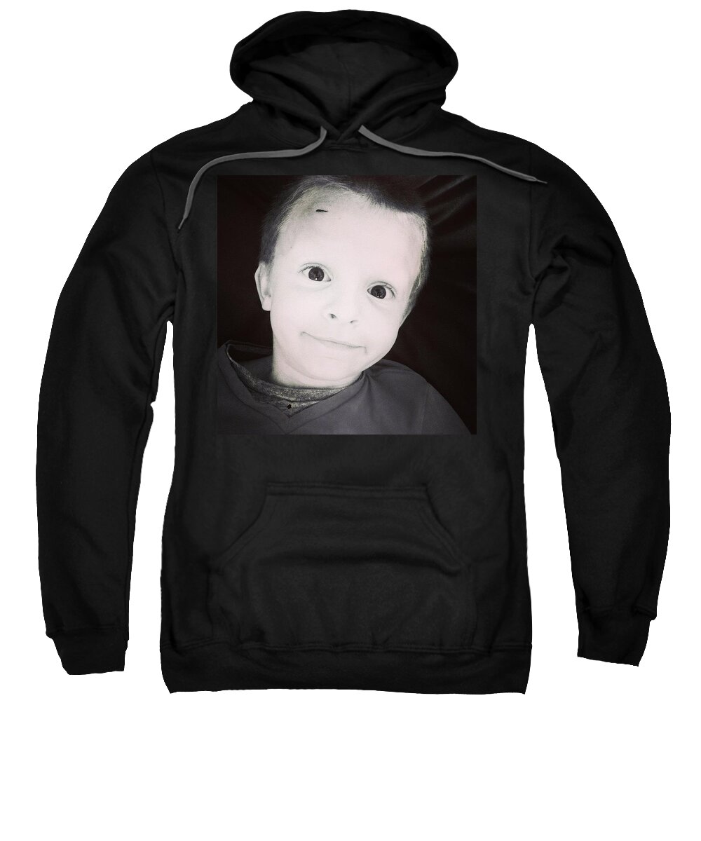 Love Sweatshirt featuring the photograph Micah Being Goofy by Aleck Cartwright