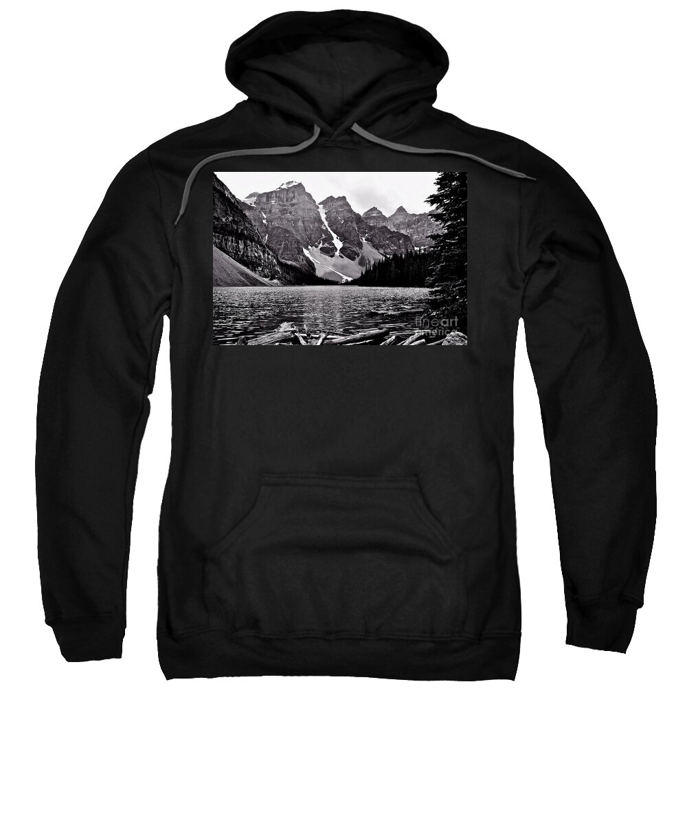 Lake Sweatshirt featuring the photograph Moraine Lake by Linda Bianic