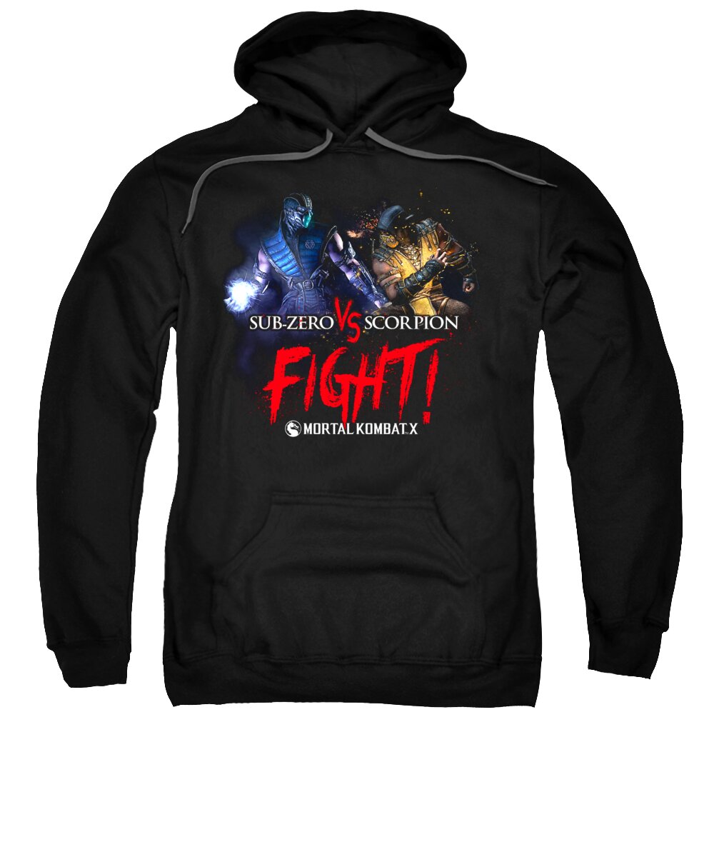  Sweatshirt featuring the digital art Mortal Kombat X - Fight by Brand A