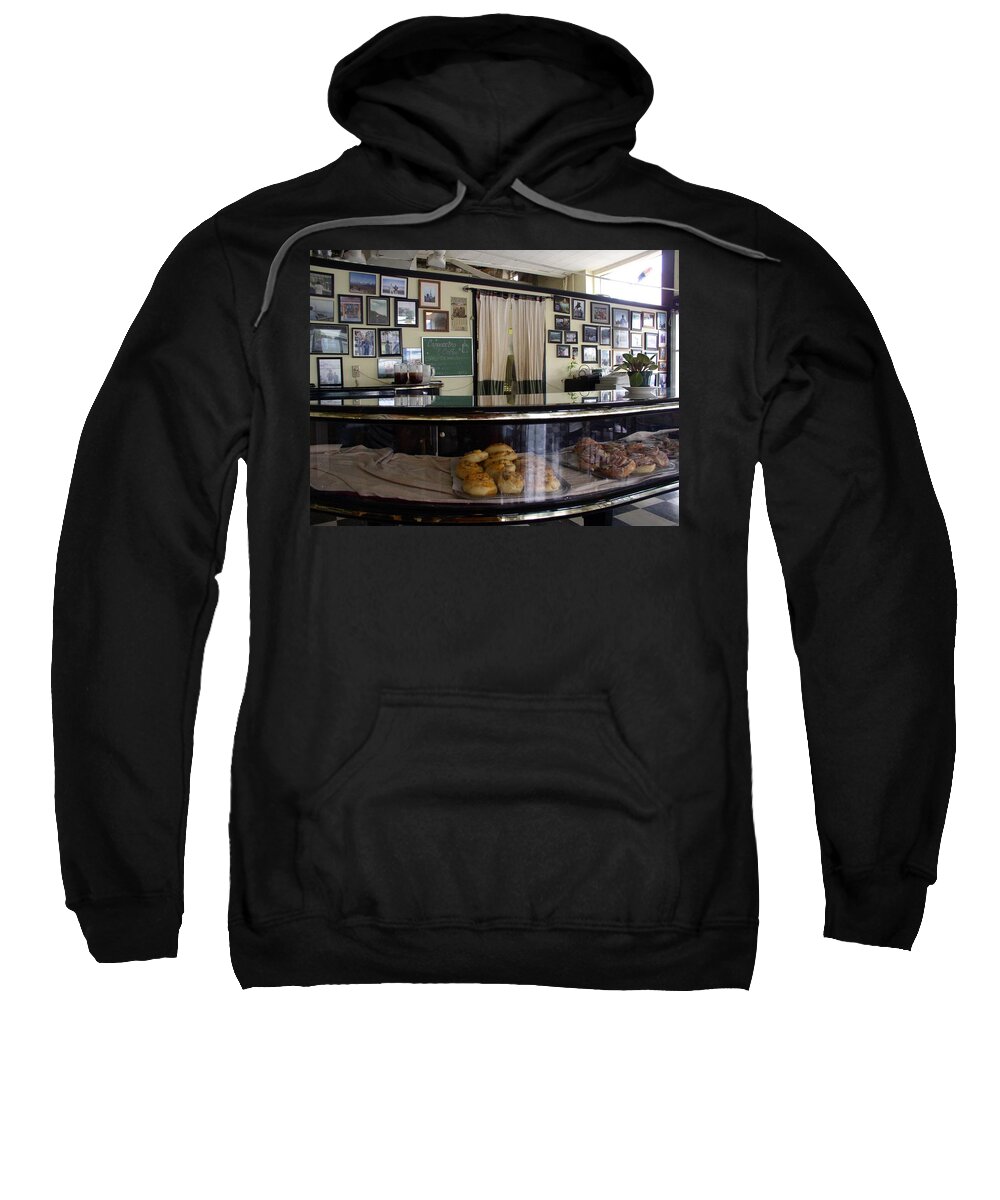 Mountrie Diner Sweatshirt featuring the photograph Diner in Moultrie Georgia by Cleaster Cotton