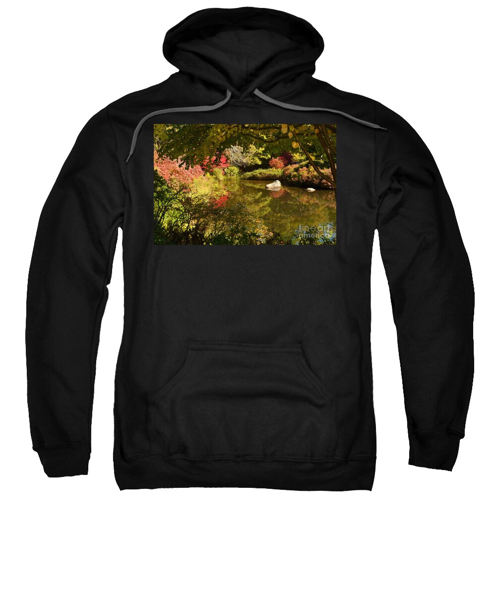 New England Sweatshirt featuring the digital art New England Fall Colors by Eva Kaufman