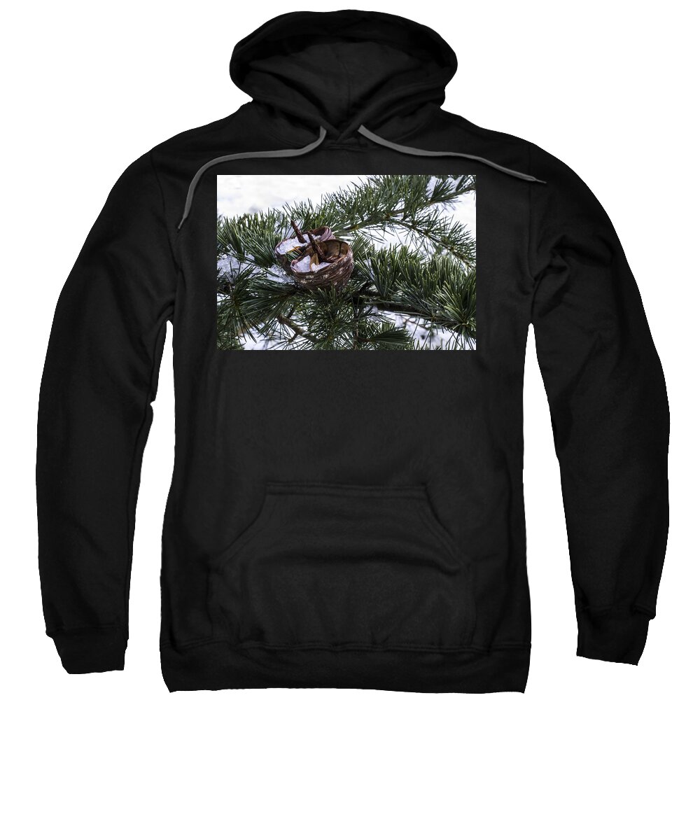 Fir Sweatshirt featuring the photograph Nibbled by Spikey Mouse Photography