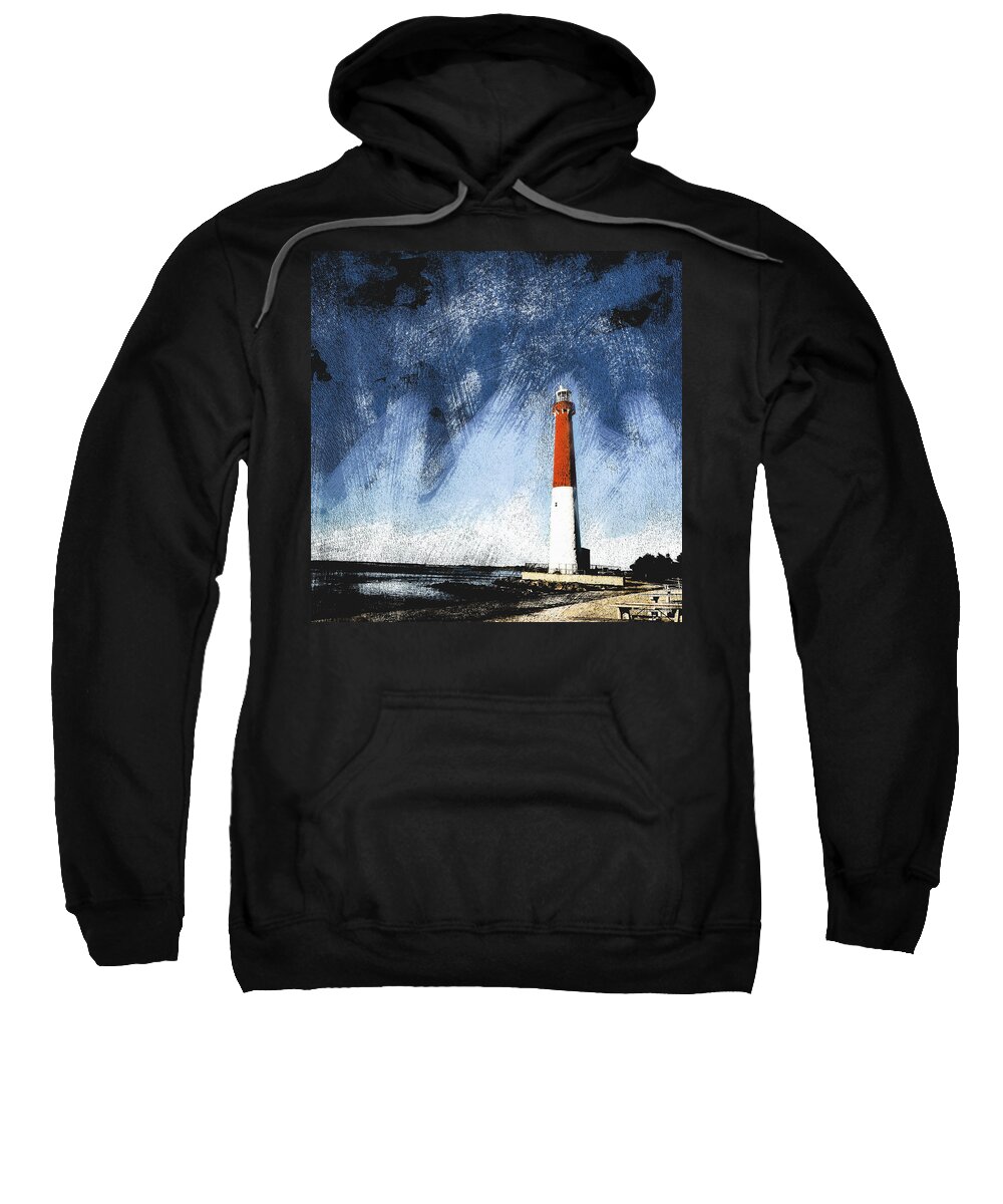 Barnegat Lighthouse Sweatshirt featuring the photograph Old Barney Graphic by Marianne Campolongo