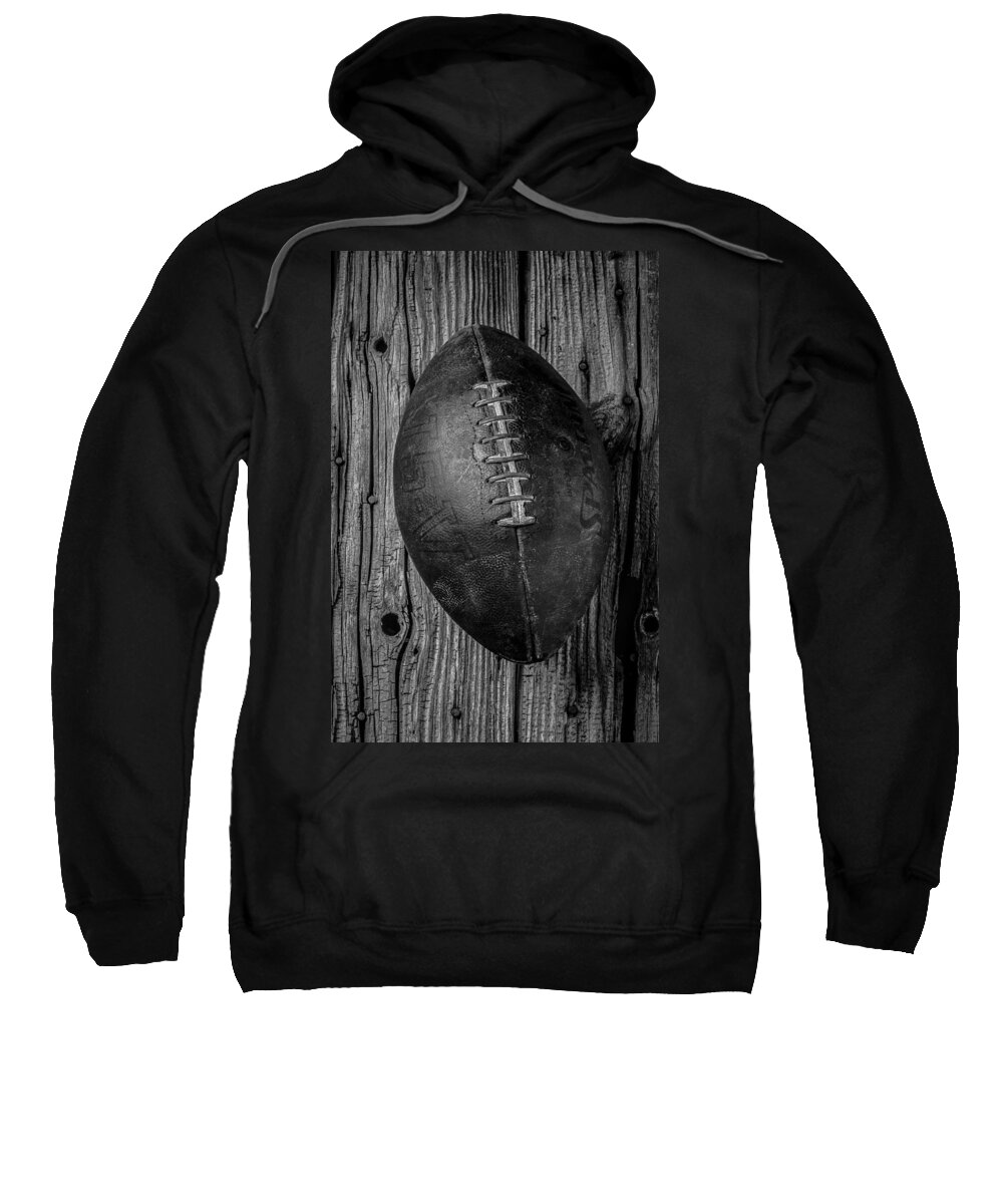 Old Sweatshirt featuring the photograph Old Football by Garry Gay