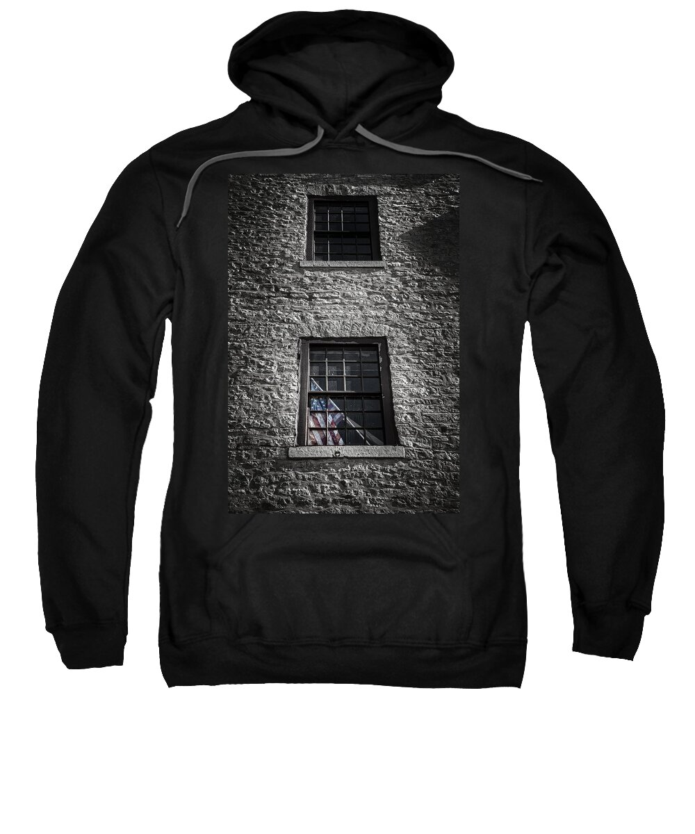 Brick Sweatshirt featuring the photograph Old Glory by Scott Norris
