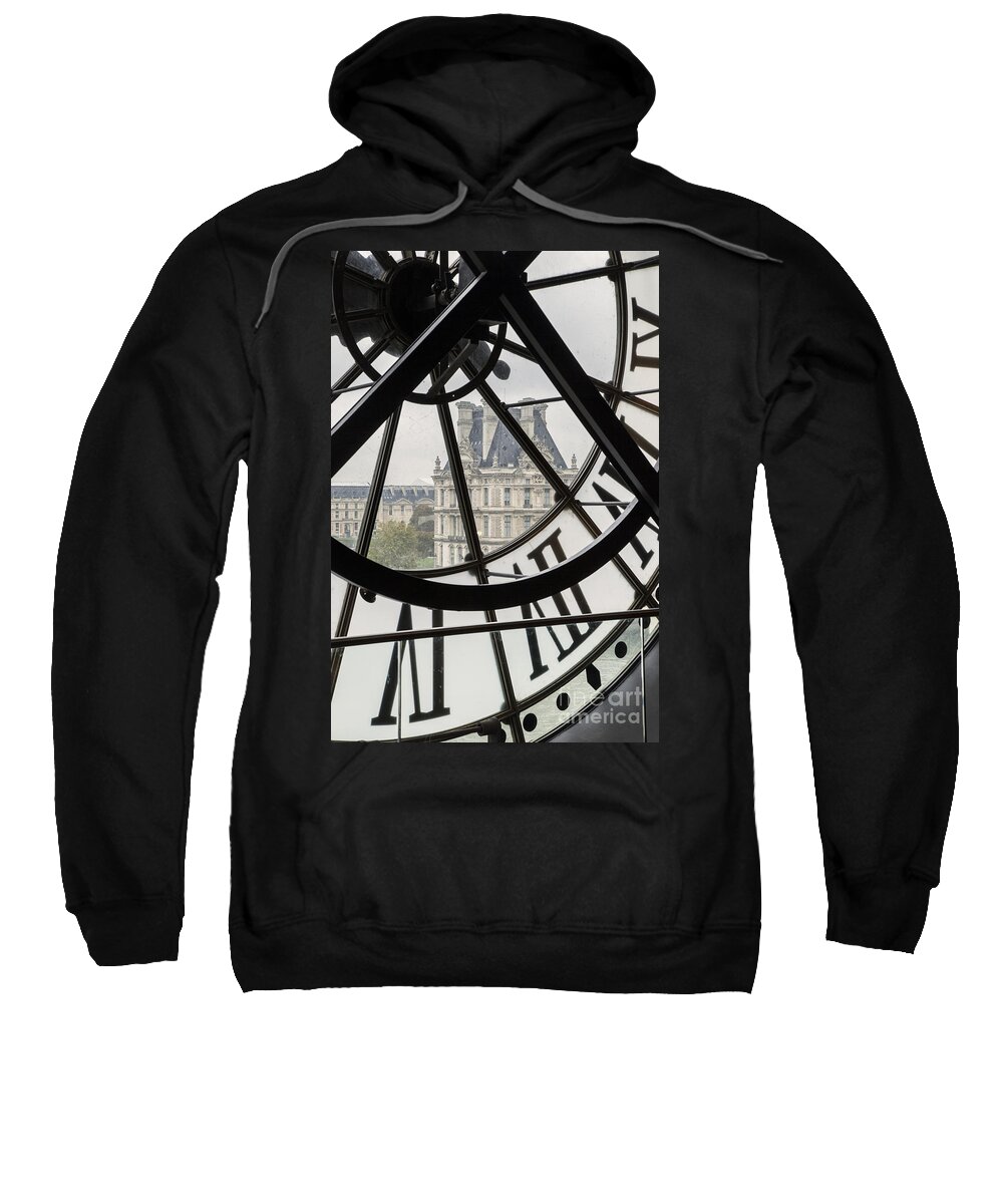 Paris Sweatshirt featuring the photograph Paris Clock by Brian Jannsen