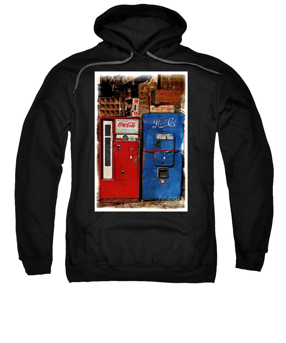 Pepsi Vending Machines Sweatshirt featuring the photograph Pepsi vs Coke by Mary Machare