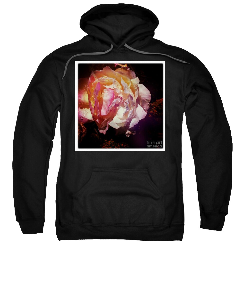 Raindrops Sweatshirt featuring the photograph Petals by Denise Railey