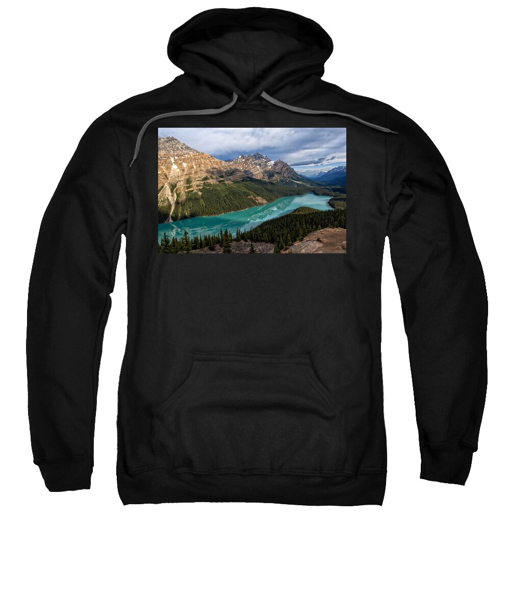 Peyto Lake Sweatshirt featuring the photograph Peyto Lake by Kathleen Bishop