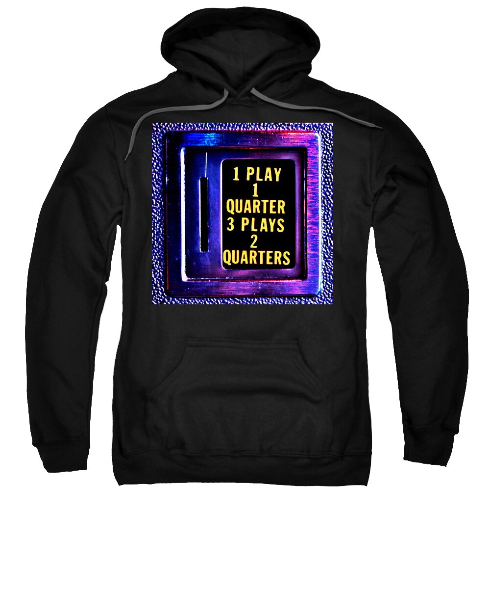 Pinball Sweatshirt featuring the photograph Pinball Pricing by Benjamin Yeager