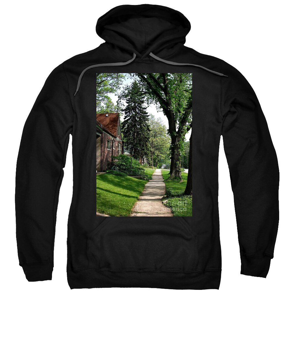 Road Sweatshirt featuring the photograph Pine Road by Frank J Casella