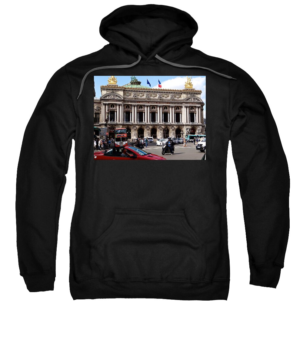 Place De L' Opera Sweatshirt featuring the photograph Opera Place by Ira Shander