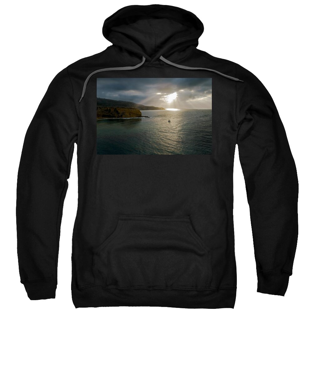 Abalone Cove Sweatshirt featuring the photograph Retire into yourself Photography By Denise Dube by Denise Dube