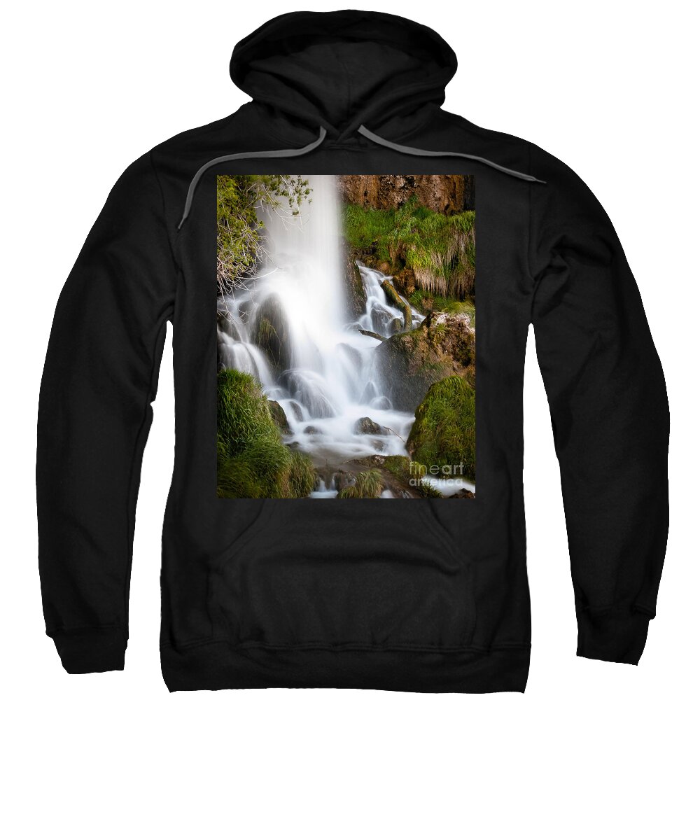 Landscape Sweatshirt featuring the photograph Rifle Falls by Steven Reed