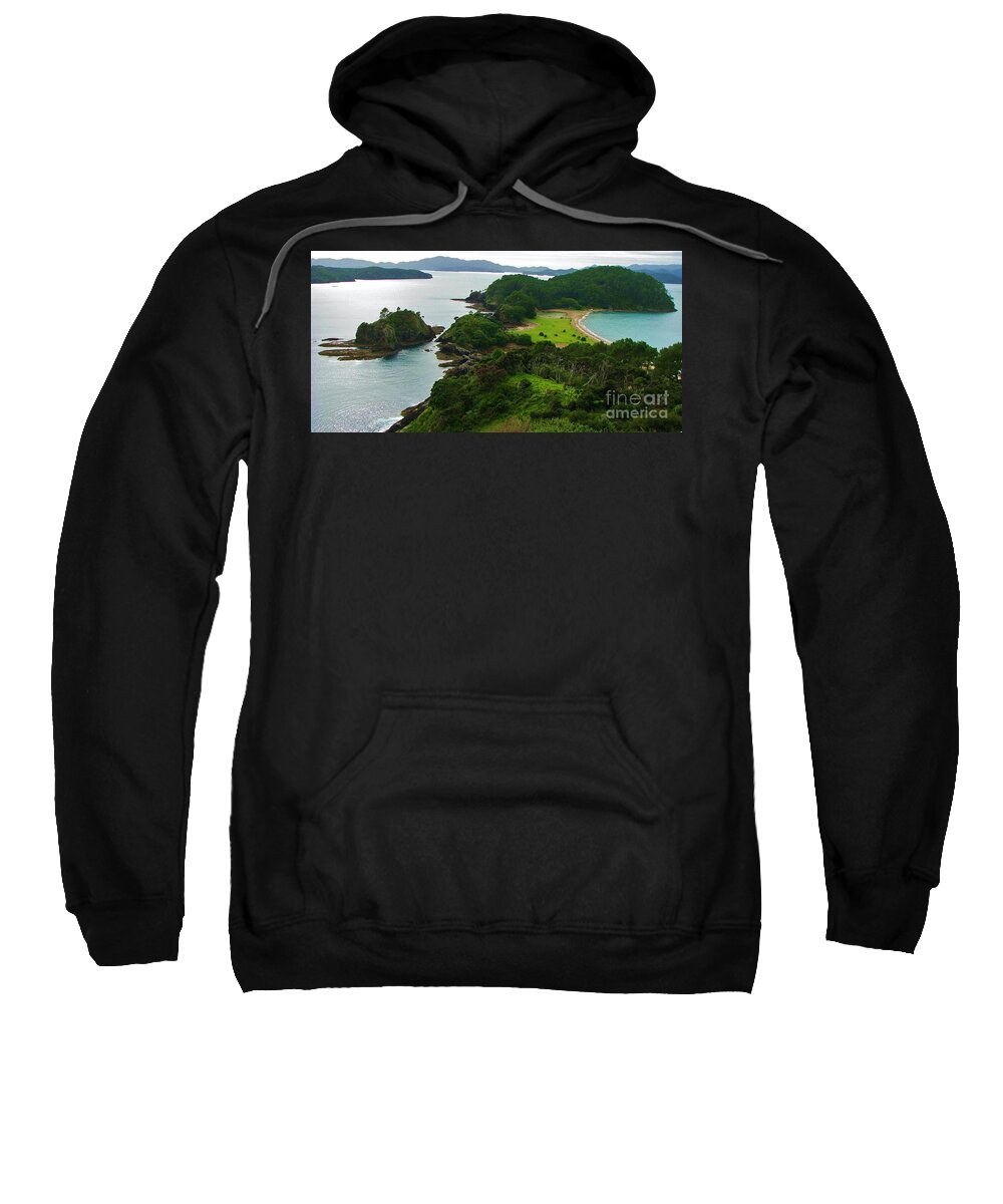 Bay Of Islands Sweatshirt featuring the photograph Roberton Island by Michele Penner
