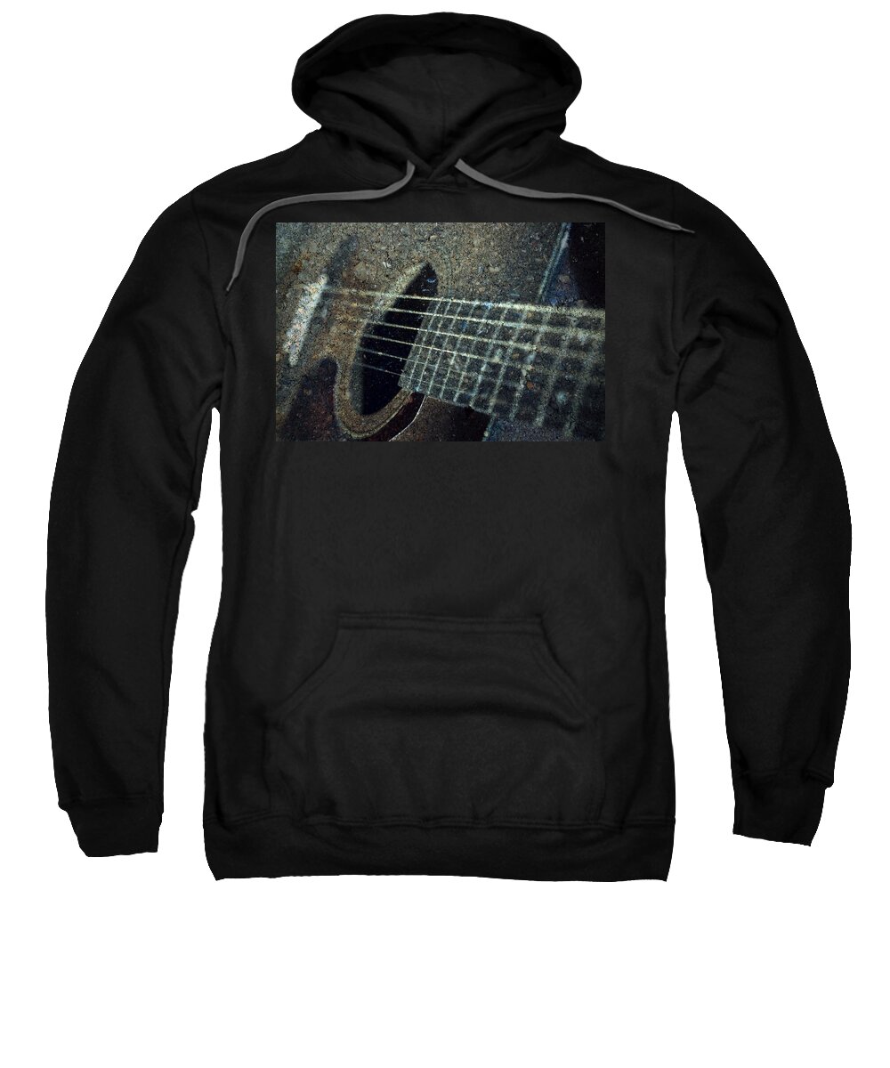Guitar Sweatshirt featuring the photograph Rock Guitar by Photographic Arts And Design Studio