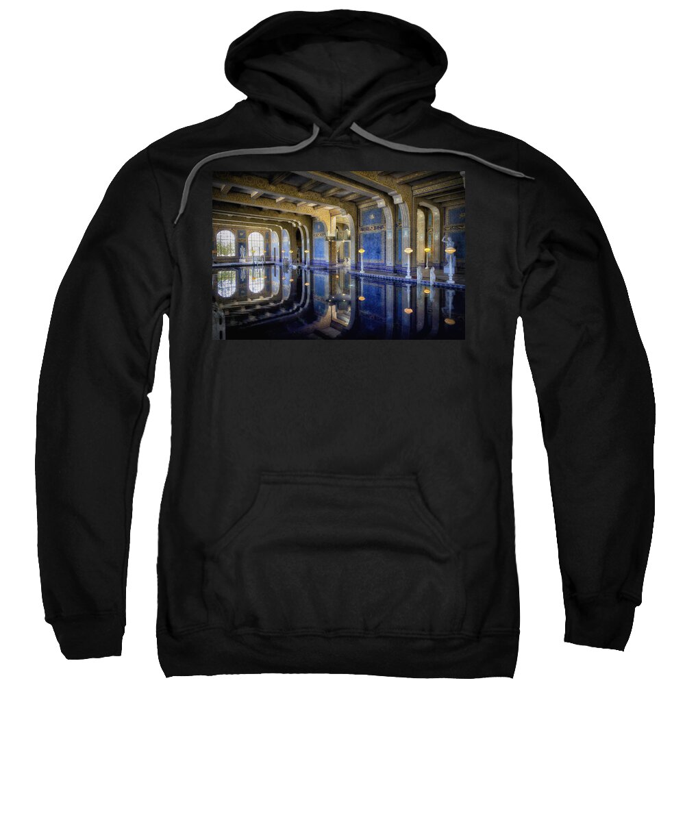 Roman Sweatshirt featuring the photograph Roman Pool At Hearst Castle by Robert Woodward