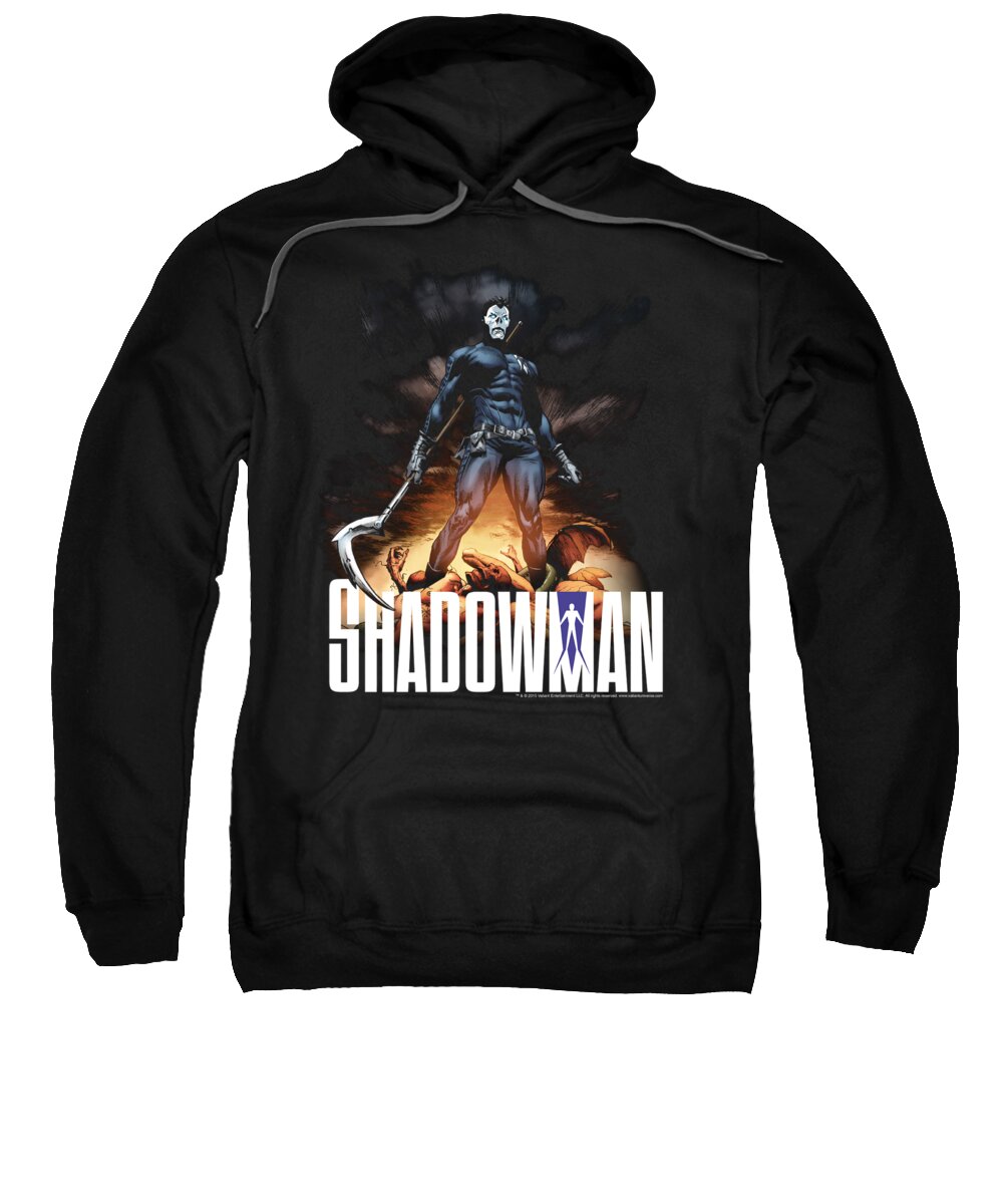  Sweatshirt featuring the digital art Shadowman - Shadow Victory by Brand A