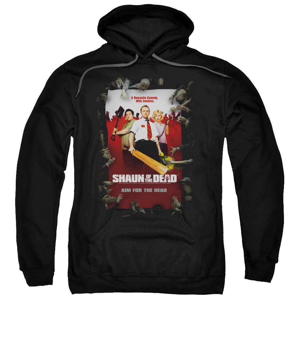 Shaun Of The Dead Sweatshirt featuring the digital art Shaun Of The Dead - Poster by Brand A