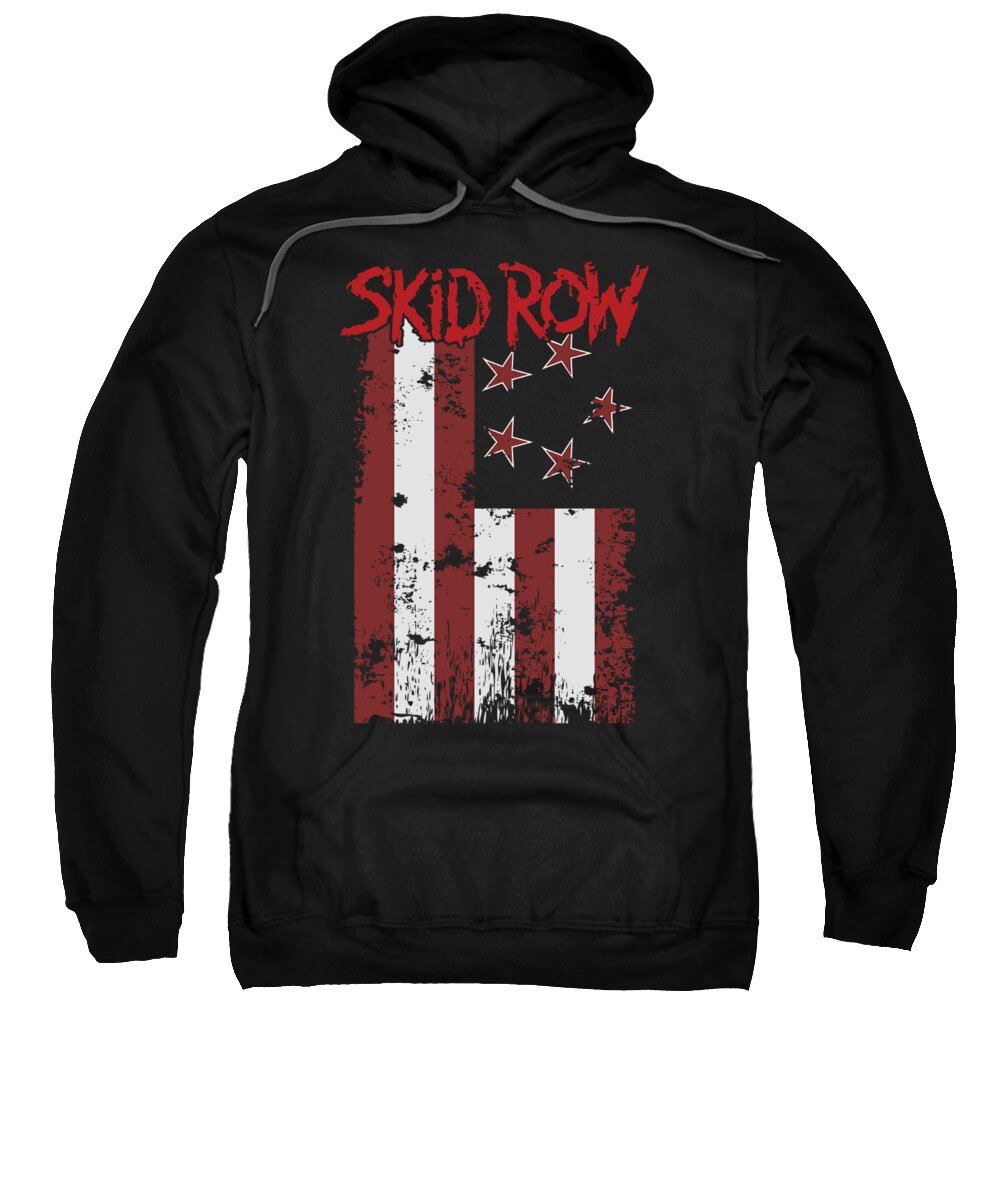 Music Sweatshirt featuring the digital art Skid Row - Flagged by Brand A