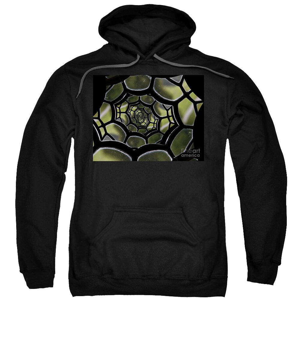 Spiral Sweatshirt featuring the photograph Spider's Web. by Clare Bambers