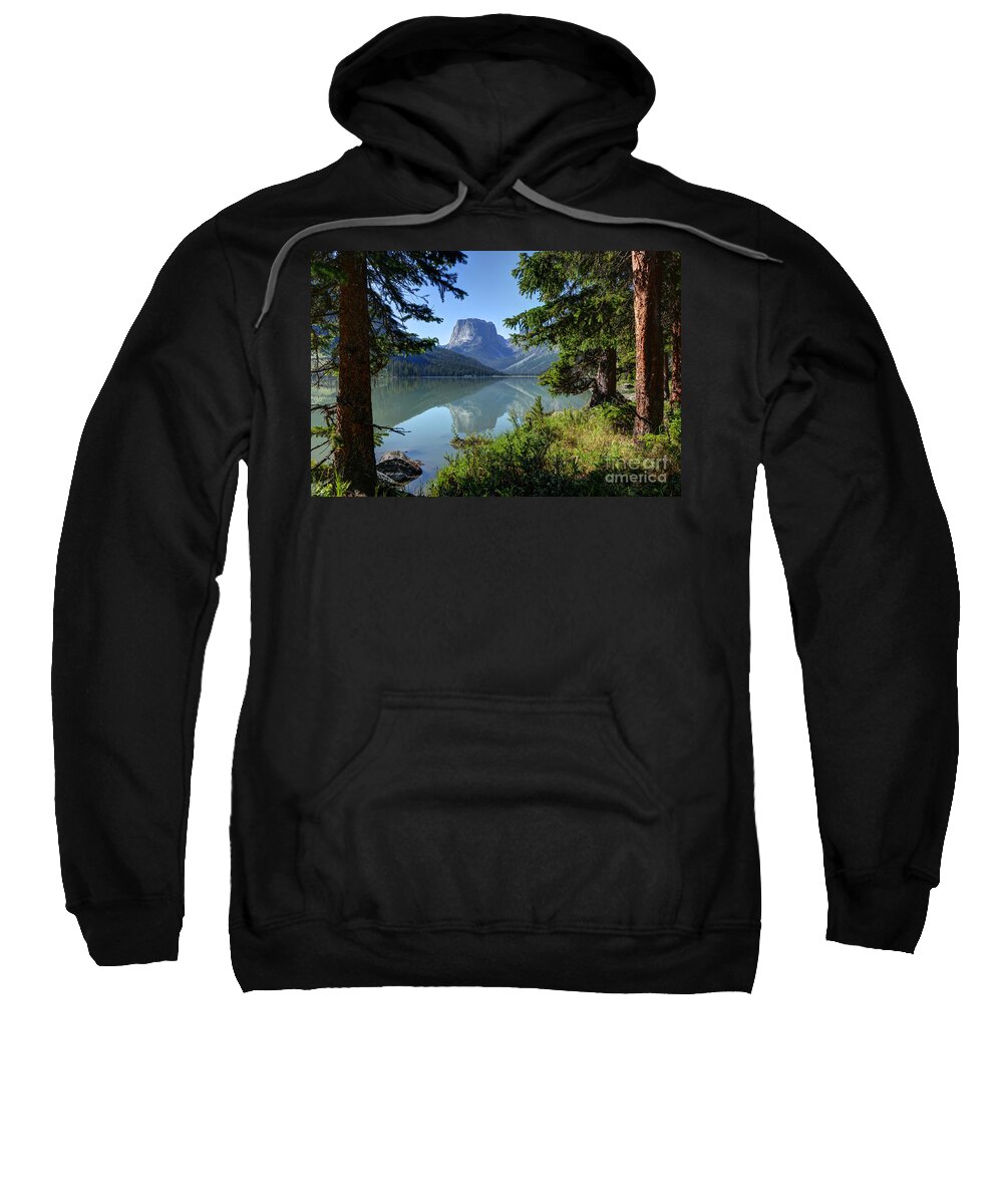 Green Sweatshirt featuring the photograph Squaretop Mountain - Wind River Range by Gary Whitton