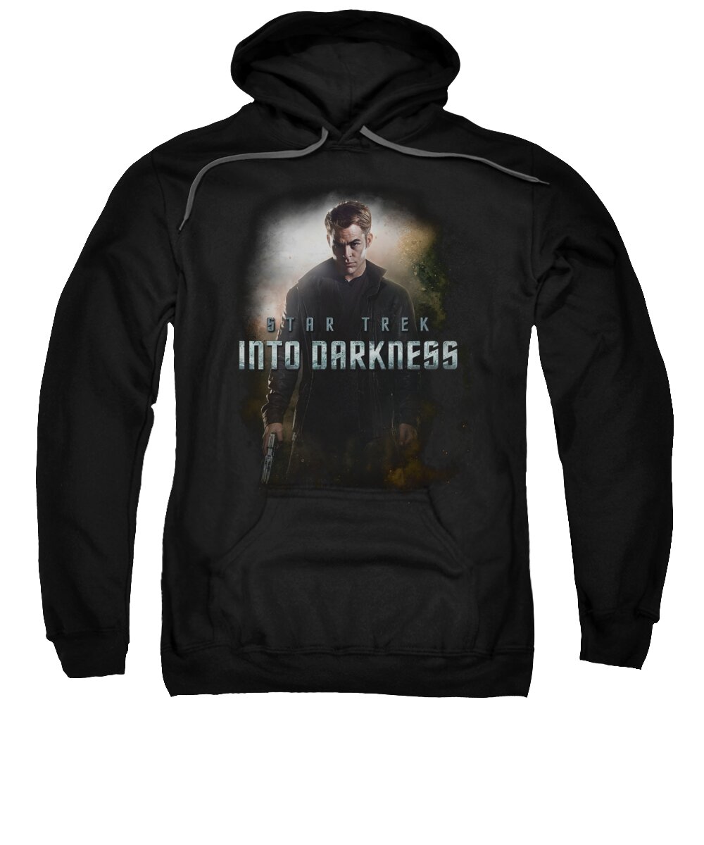 Star Trek Sweatshirt featuring the digital art Star Trek - Darkness Kirk by Brand A