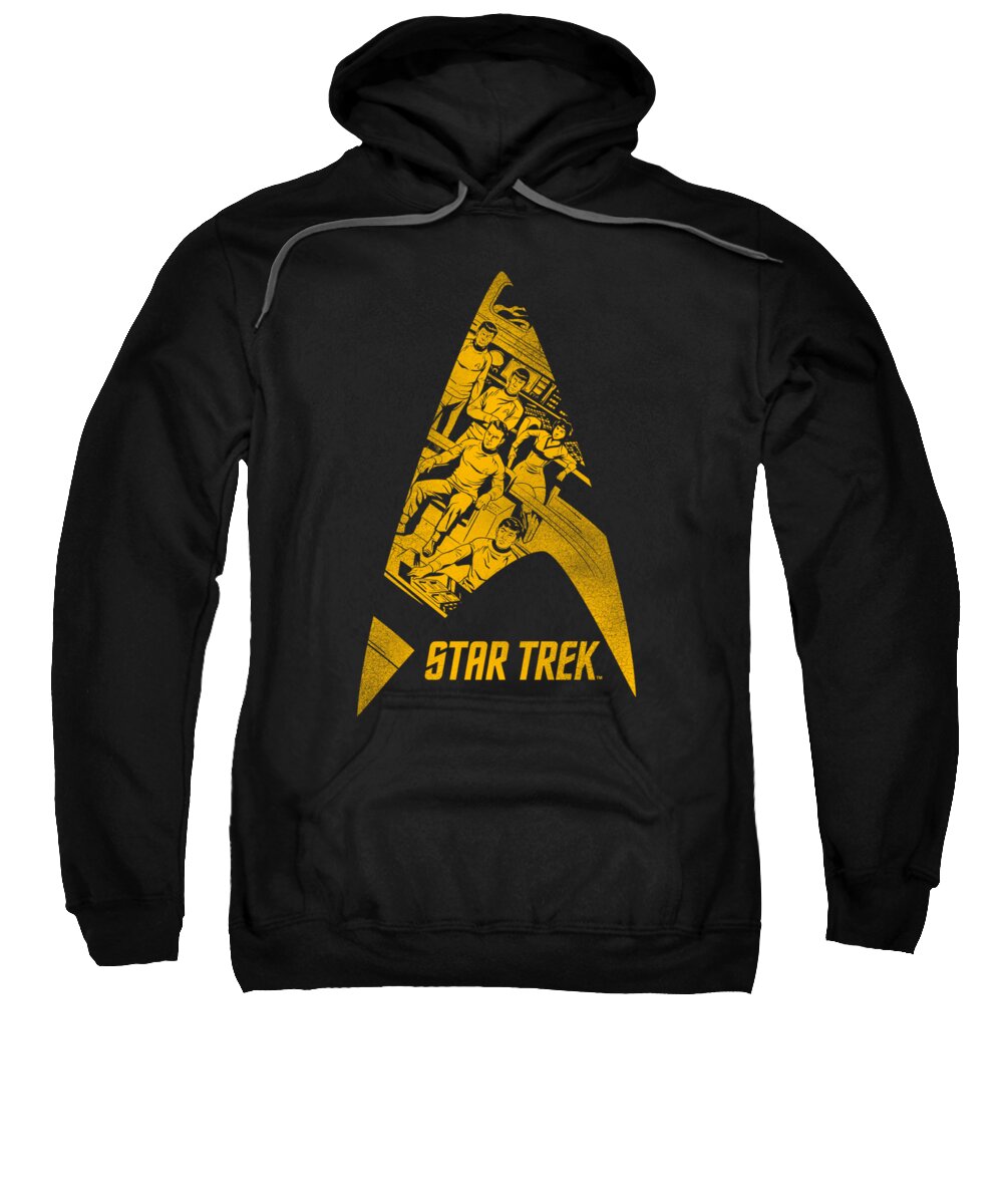  Sweatshirt featuring the digital art Star Trek - Delta Crew by Brand A
