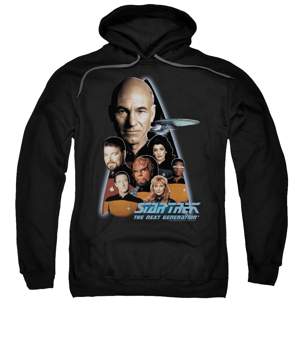 Star Trek Sweatshirt featuring the digital art Star Trek - The Next Generation by Brand A