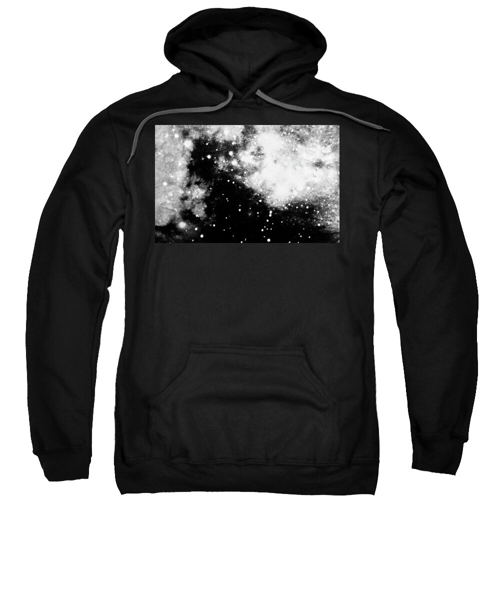 Art Sweatshirt featuring the photograph Stars And Cloud-like Forms In A Night Sky by Duane Michals