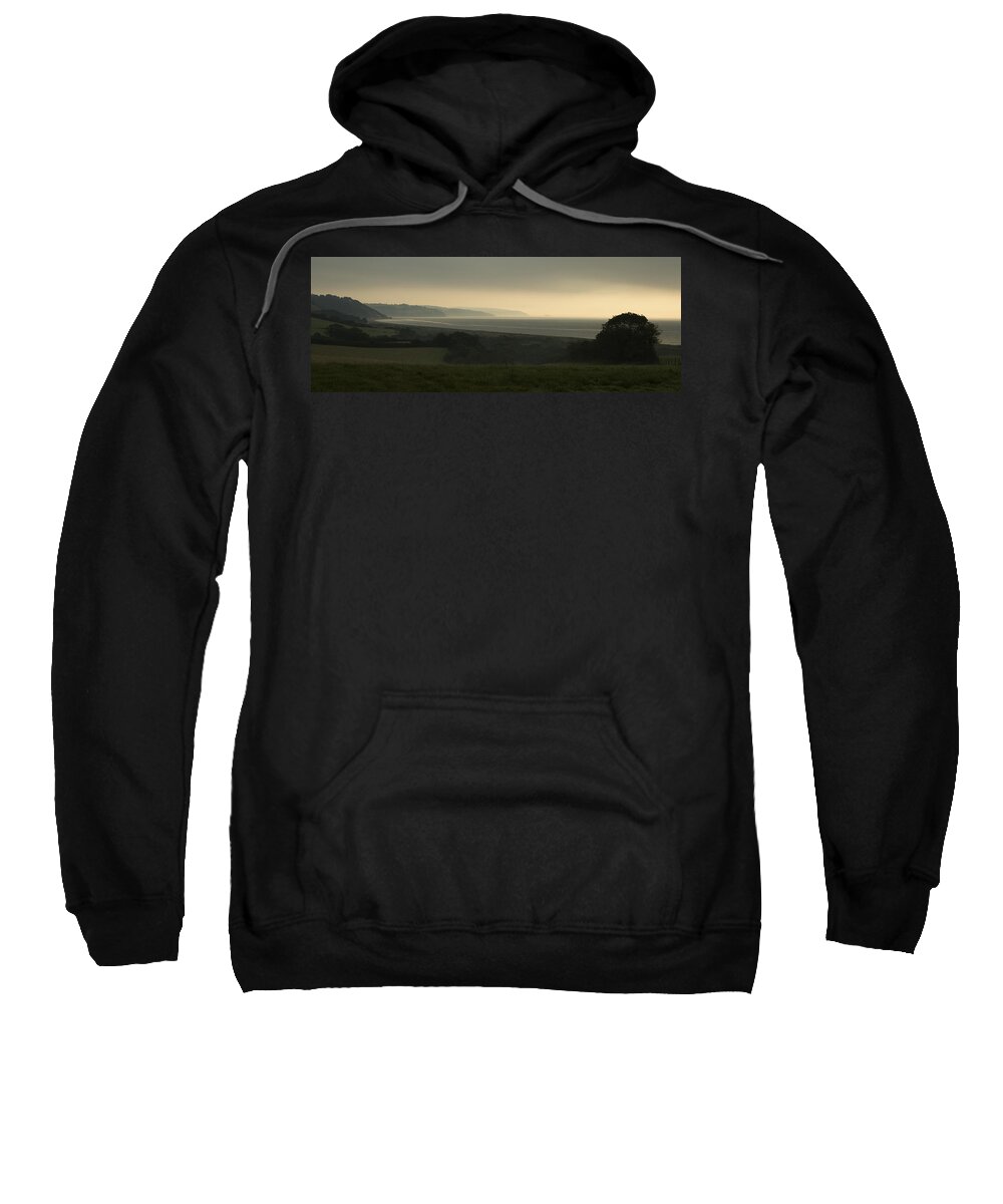 Digital Print Sweatshirt featuring the photograph Start Bay Devon at dawn by Tony Mills