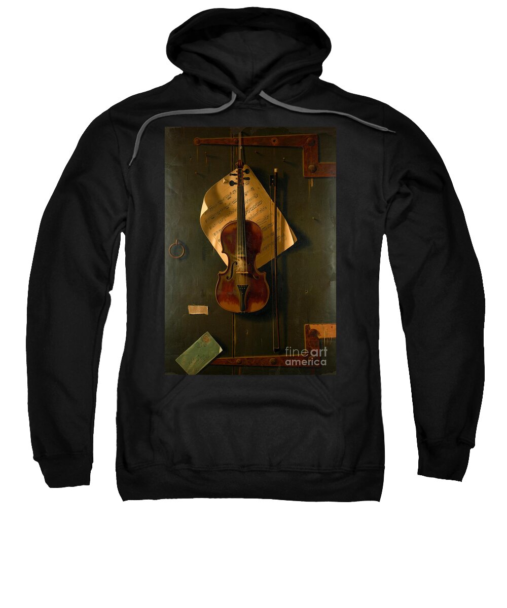 Still Life Sweatshirt featuring the photograph Still Life with Violin by Padre Art