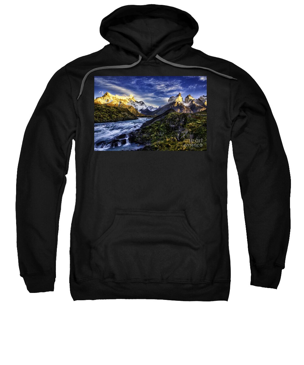 Patagonia Sweatshirt featuring the photograph Sunrise Over Cascades 2 by Timothy Hacker