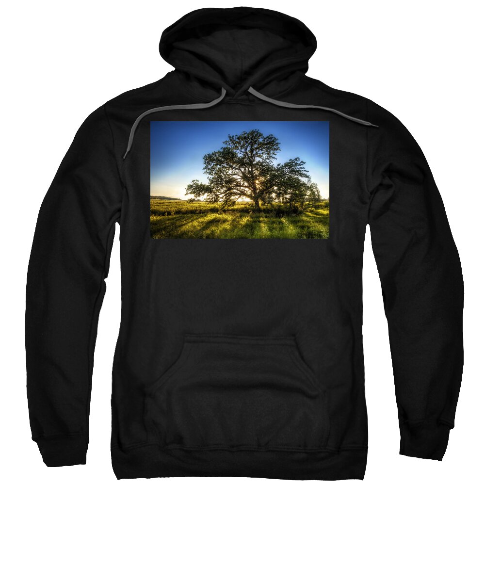 Sunset Sweatshirt featuring the photograph Sunset Oak by Scott Norris