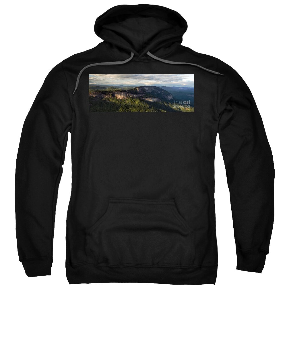 Whiteside Mountain Sweatshirt featuring the photograph Sunset on Whiteside Mountain by David Oppenheimer