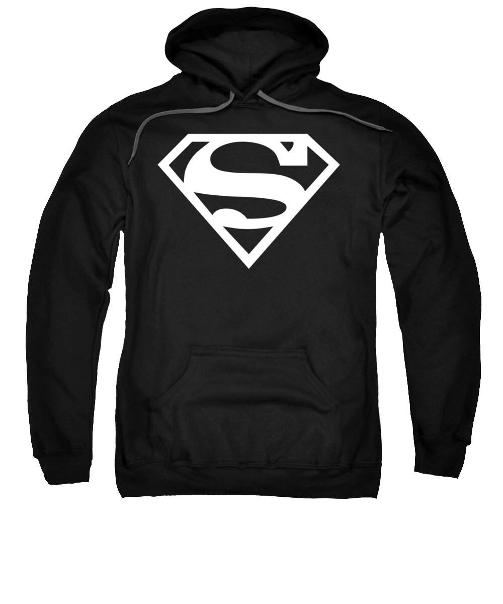 Superman Sweatshirt featuring the digital art Superman - Logo by Brand A