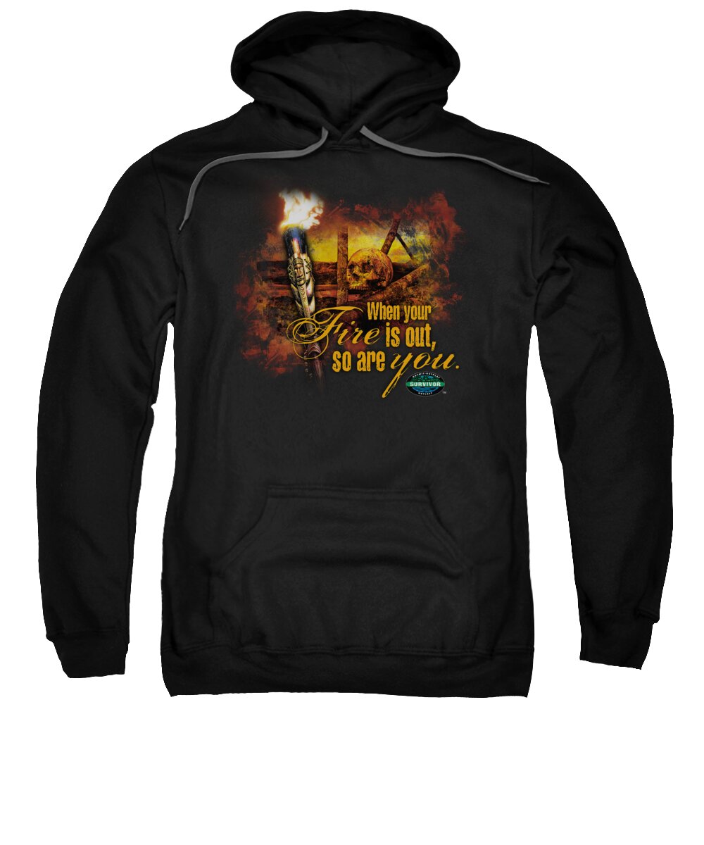 Survivor Sweatshirt featuring the digital art Survivor - Fires Out by Brand A