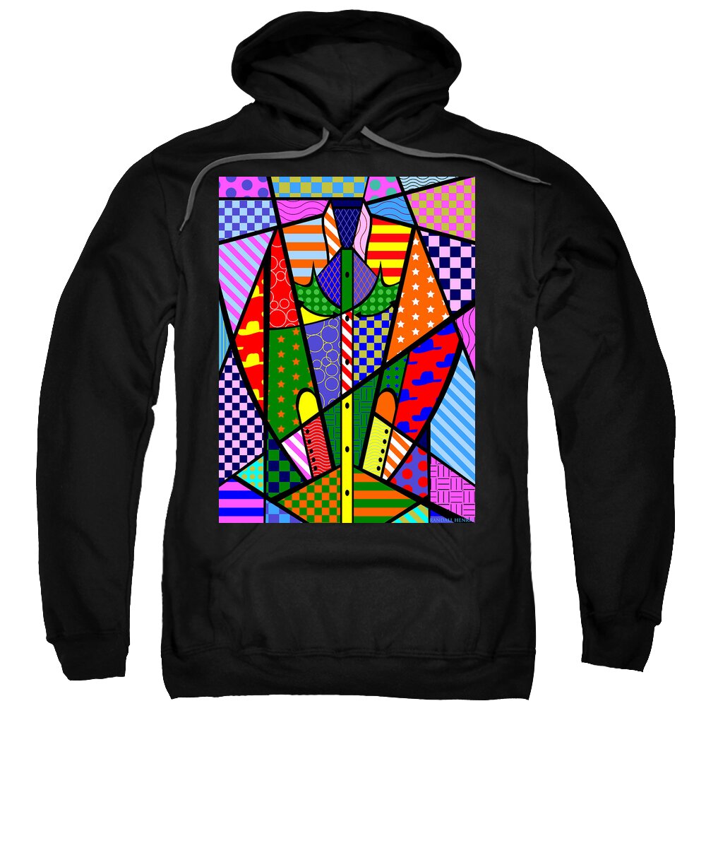 Colorful Sweatshirt featuring the digital art Sweet Cowboy Shirt by Randall J Henrie