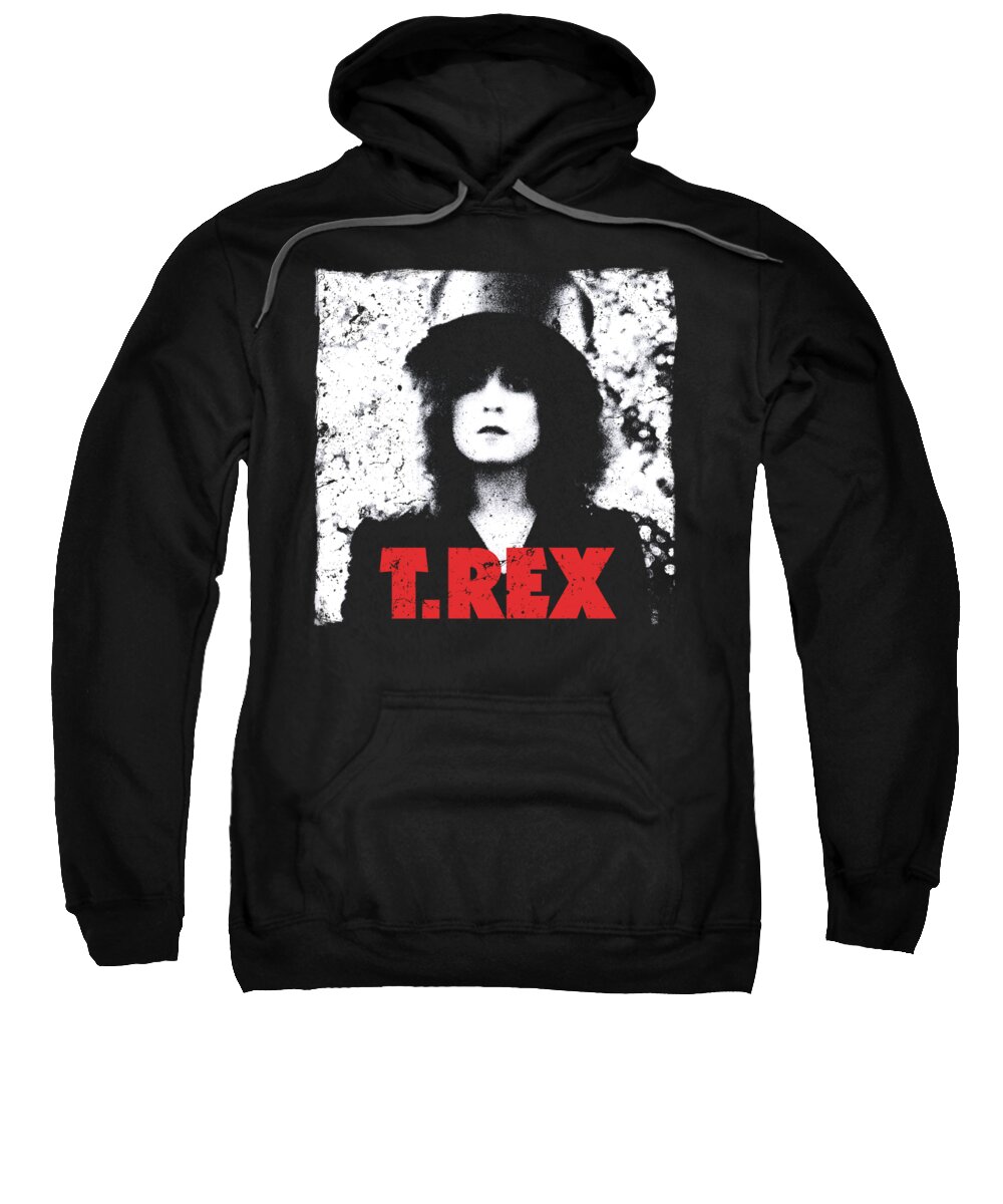 Black Sweatshirt featuring the digital art T Rex - The Slider by Brand A