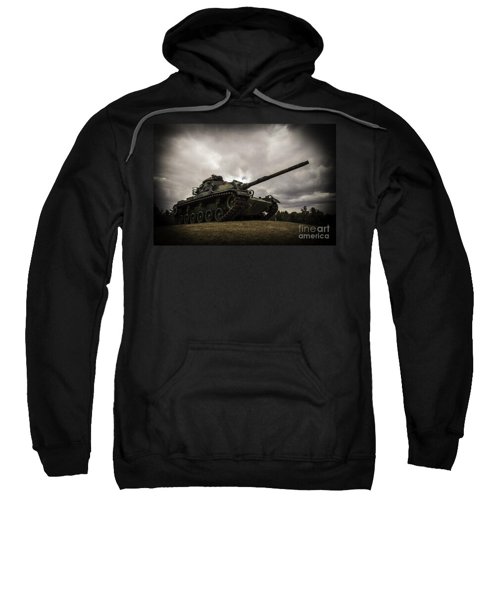 Army Sweatshirt featuring the photograph Tank World War 2 by Glenn Gordon
